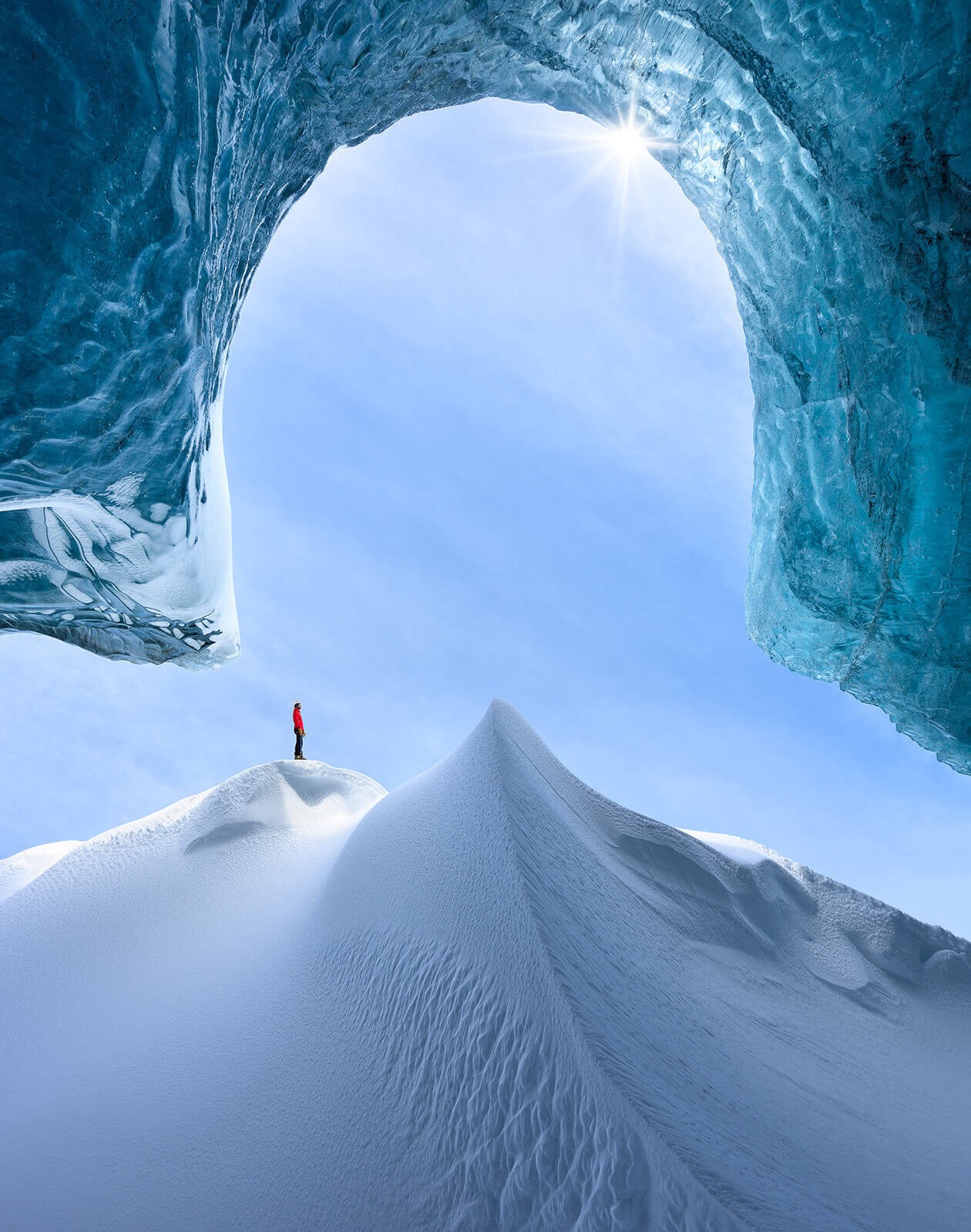 photographed from inside an ice cave in iceland 62d 2