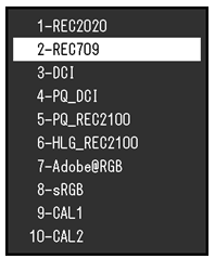 cg319x menu 1 ColorEdge CS2400R