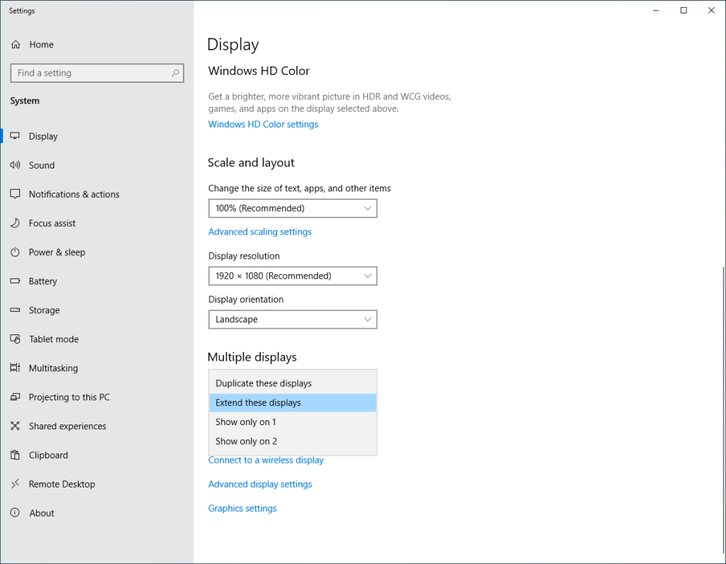 Windows 10 multiple monitors - EIZO