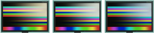 sample color bars displayed at color temperatures 5000 6500 and 9300 k 01d