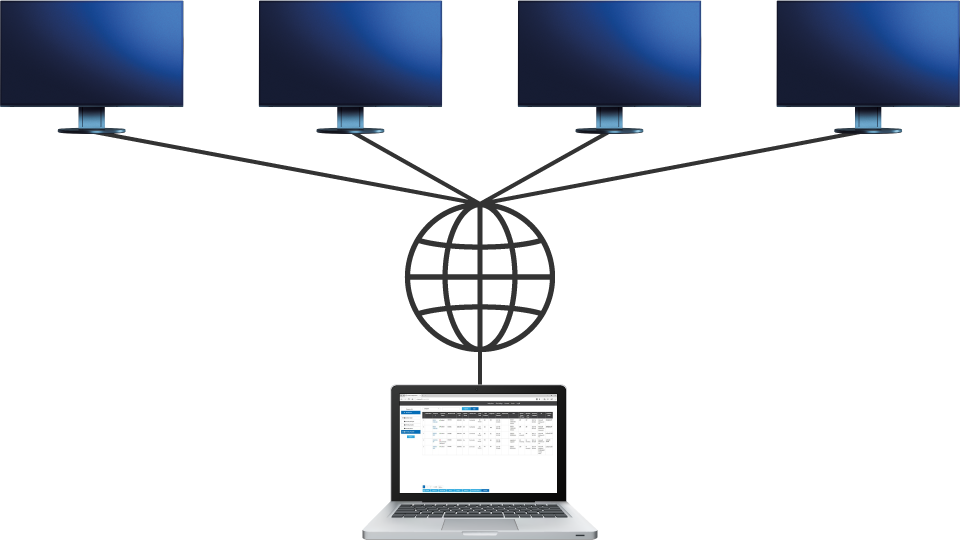 screen instyle server server application for network monitor management f45